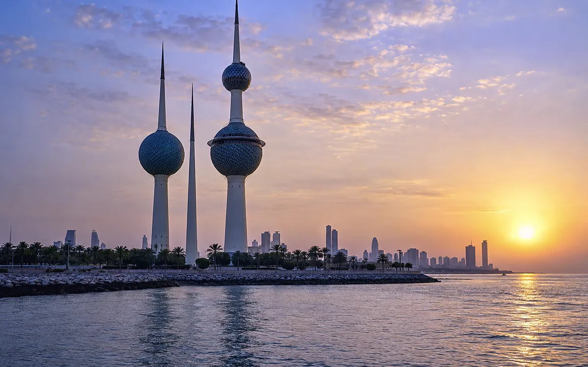 Kuwait City skyline with the Al Hamra Tower